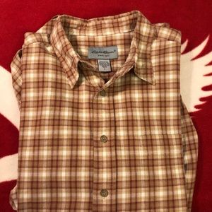 Eddie Bauer Flannel Button Up Size: L